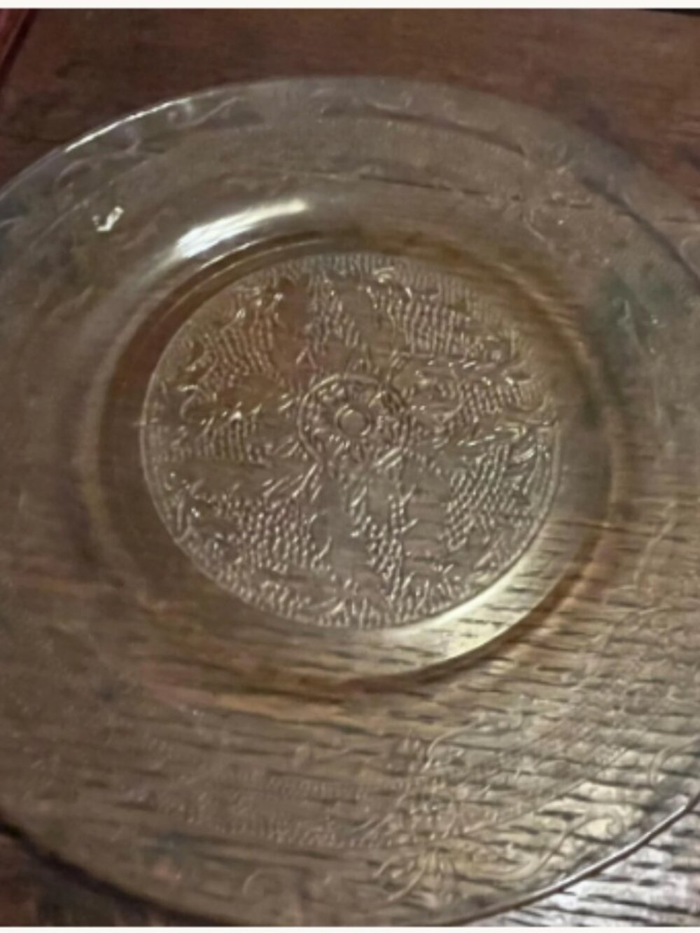 Vintage Federal Glass Amber Patrician Spoke Dinner Plate - 1930s Depression Glas